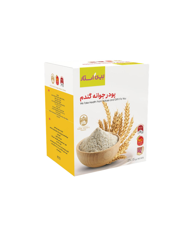 پودر جوانه گندم بین استار ۲۵ ساشه ۱۵ گرمی